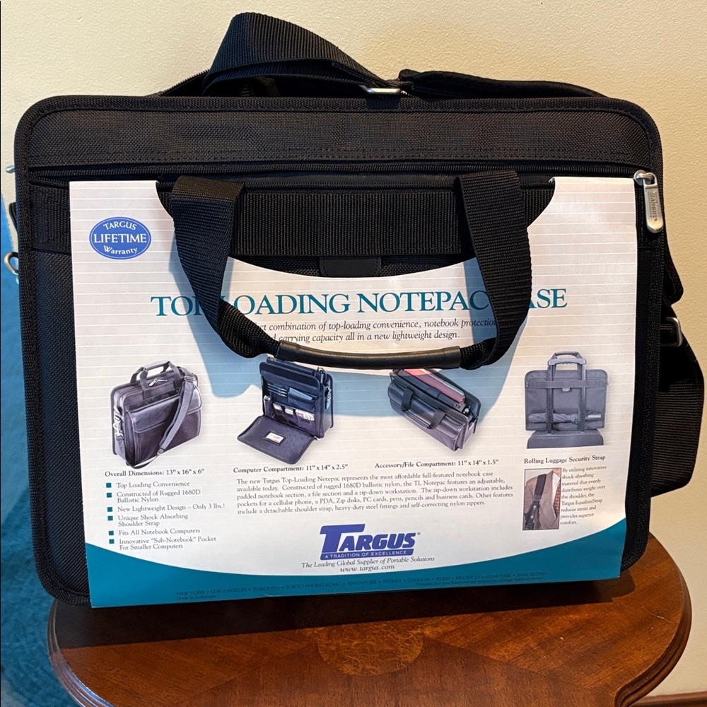 Targus top loading notepac case computer notebook… - image 9